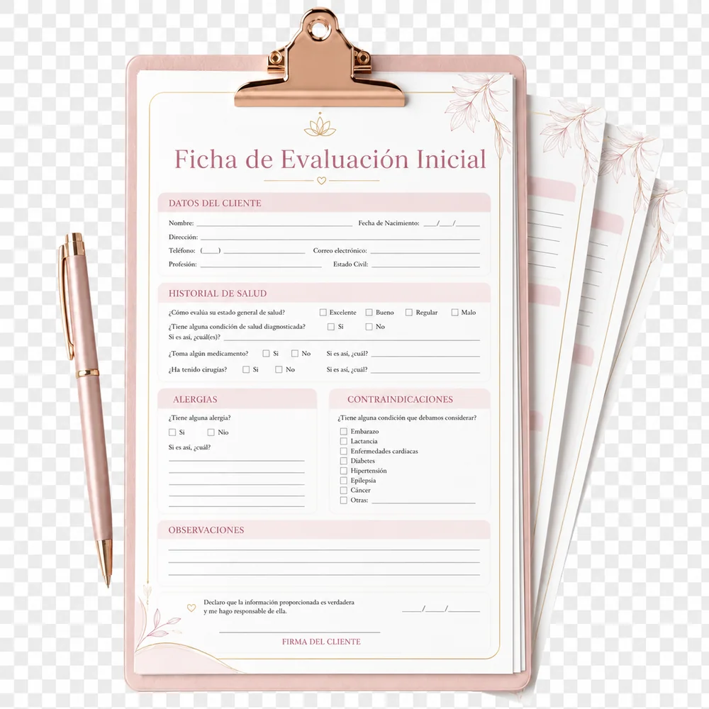 Maqueta del bono Ficha de Evaluación Inicial Profesional